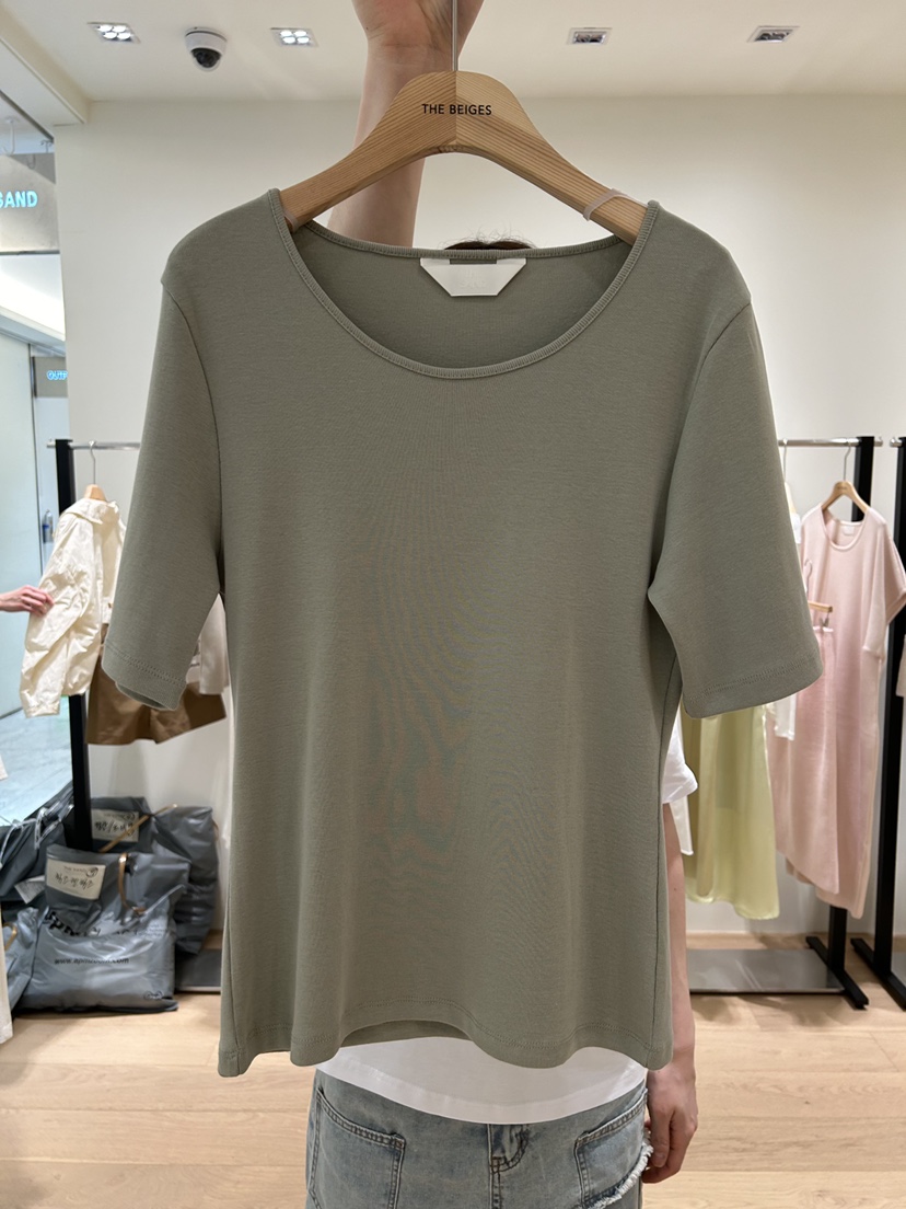 THE SAND/SAND BEIGE東大門實拍女士新品時尚25春夏休閑T恤THE SAND/SAND BEIGET恤圖色3