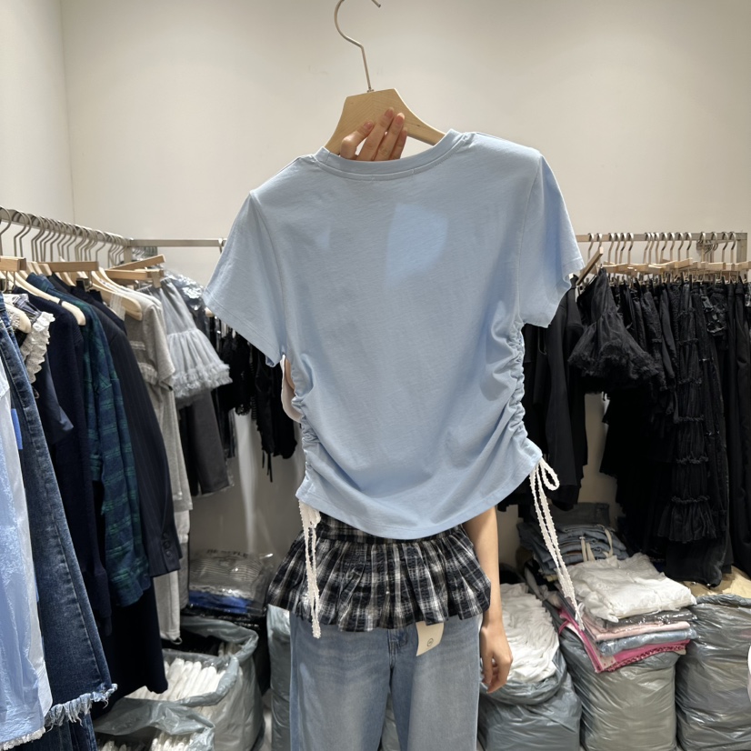 RE STYLE-Q韓國直郵女裝新品休閑推薦職業時尚真品熱賣T恤RE STYLET恤