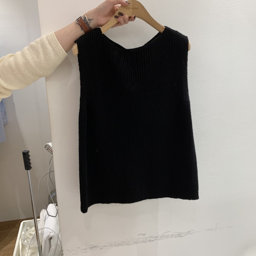 VERVEINE東大門代購女士新款休閑職業25春夏人氣吊帶背心棉質VERVEINE吊帶/背心圖色2
