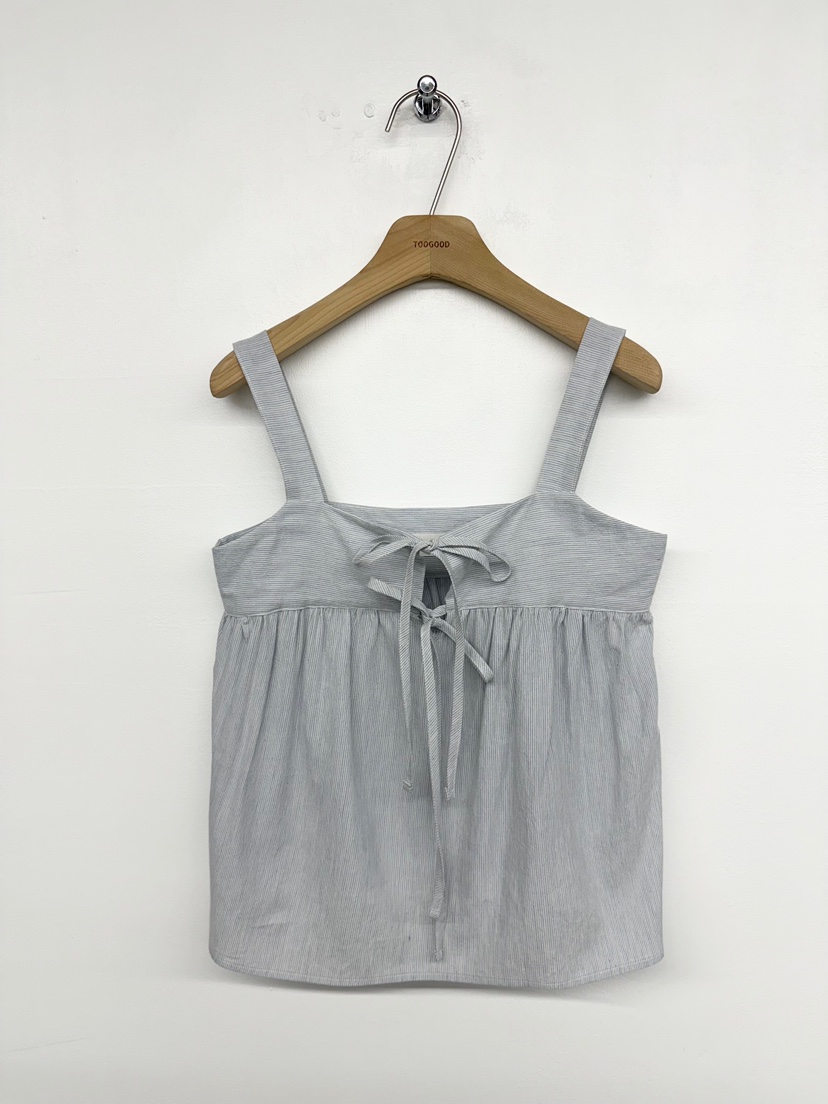 TOOGOOD韓國代購女裝新品熱賣人氣25春夏推薦休閑吊帶背心條紋TOOGOOD吊帶/背心