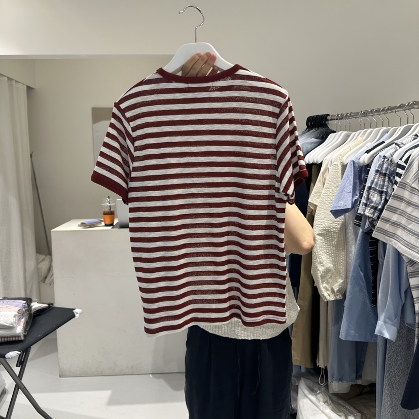 LORING RE I韓國代購女士新品人氣推薦25春夏熱賣休閑T恤LORING RE-I/BARET恤