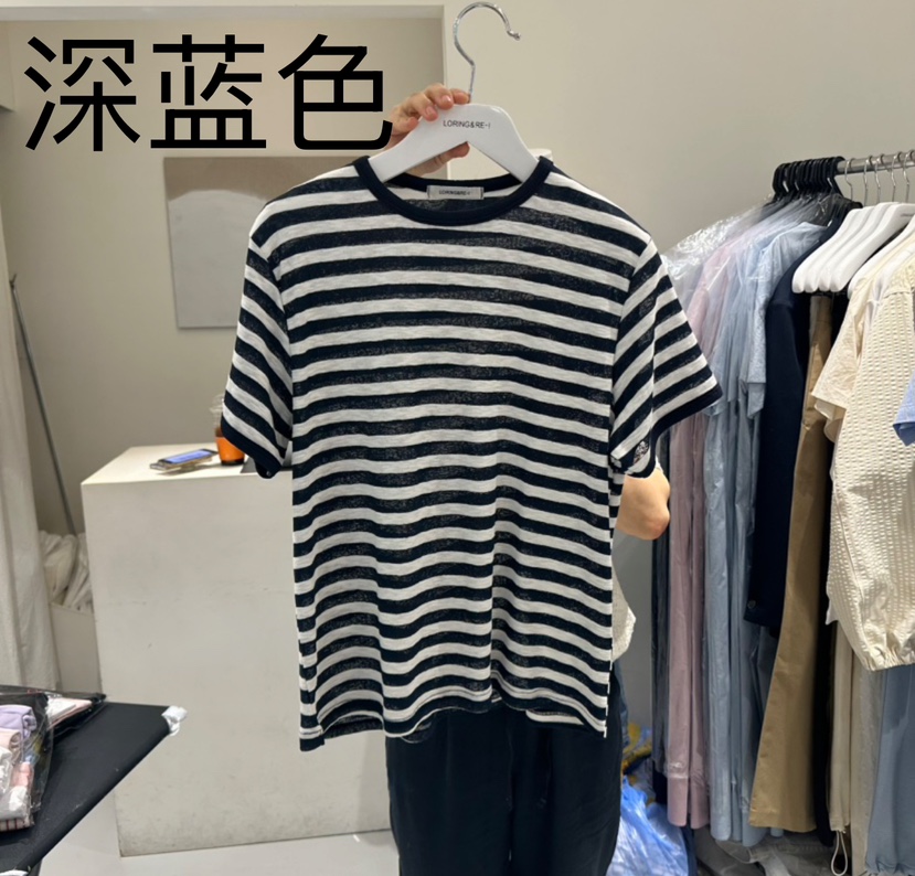 LORING RE I韓國代購女士新品人氣推薦25春夏熱賣休閑T恤LORING RE-I/BARET恤圖色2
