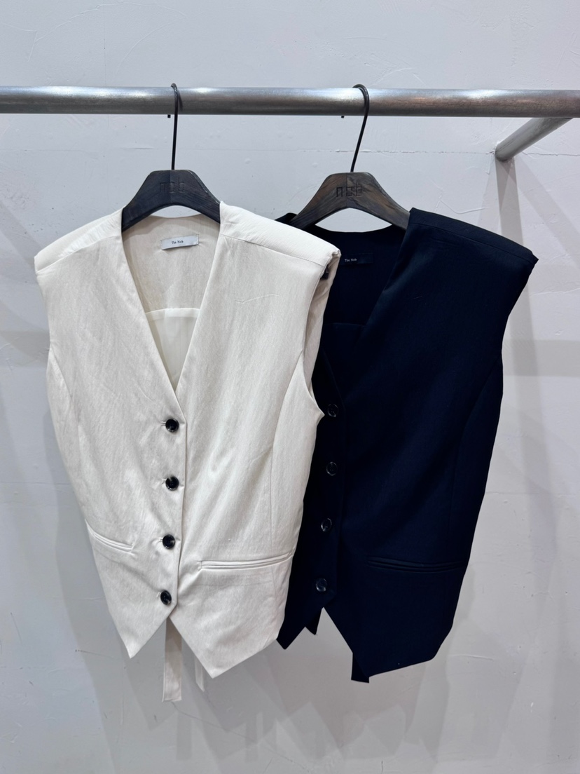 NOB東大門實拍女士新品職業熱賣人氣25春夏真品休閑推薦馬甲AMOEBA馬甲