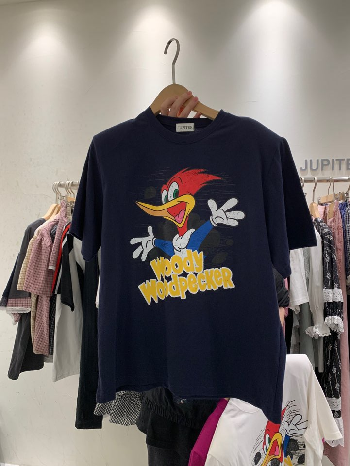 JUPITER韓國直郵女裝新品25春夏時尚職業真品人氣休閑推薦T恤JUPITERT恤圖色2