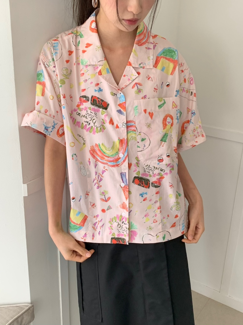 LOVE MY SANTA東大門直郵女裝新品人氣真品時尚襯衫蕾絲衫Santa/LOVE MY SANTA襯衫/蕾絲衫圖色3