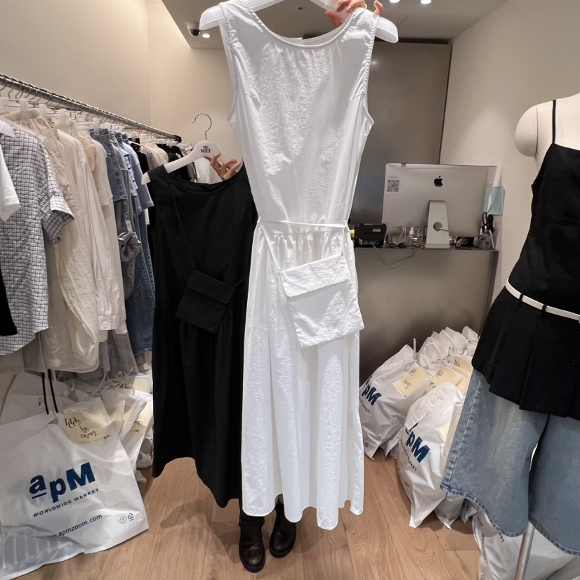 MEET ME東大門直郵女裝新品熱賣25春夏時尚人氣連衣裙含小包MEET ME連衣裙圖色2