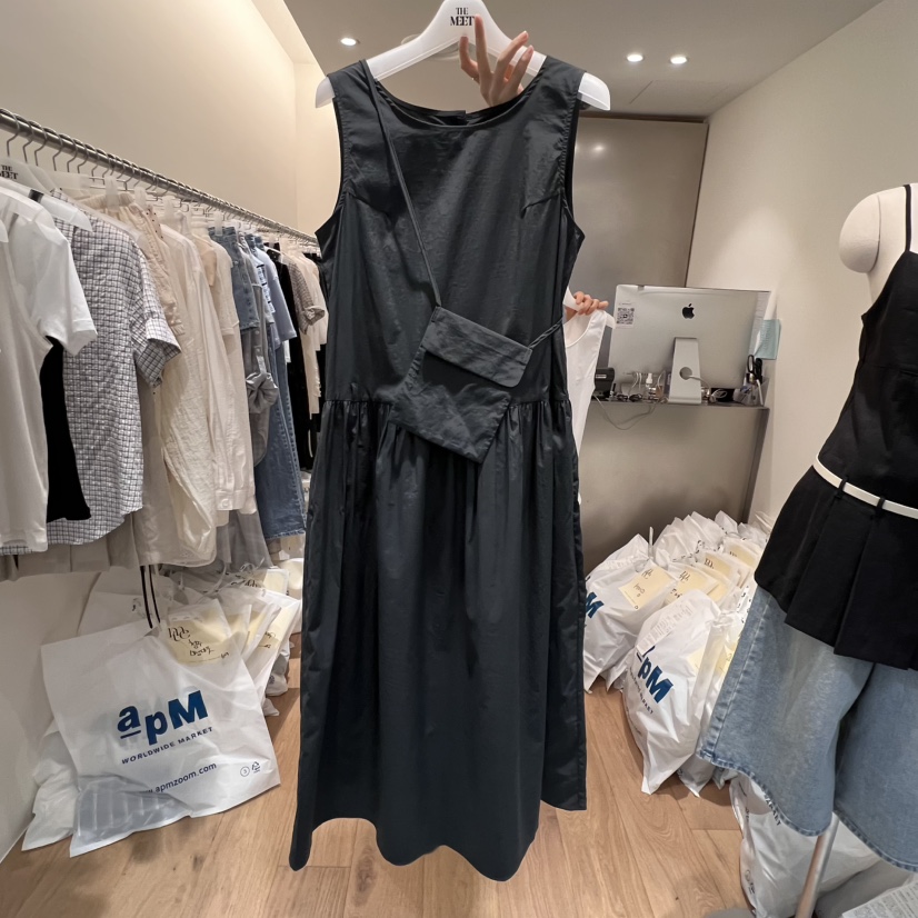 MEET ME東大門直郵女裝新品熱賣25春夏時尚人氣連衣裙含小包MEET ME連衣裙圖色3
