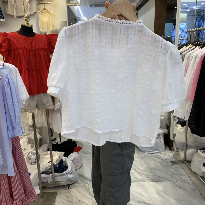 BEEN-A韓國直郵女士新品真品熱賣時尚職業人氣推薦襯衫蕾絲衫BEEN-A襯衫/蕾絲衫