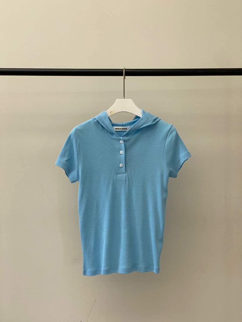 MUCH MORE韓國直郵女裝新款時尚25春夏熱賣休閑推薦職業T恤MUCH MORET恤圖色2