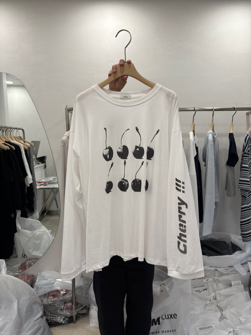 DELICATE韓國直郵女士新品人氣推薦真品時尚熱賣職業長袖T恤DELICATE長袖T恤