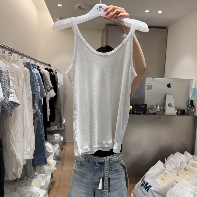 MEET ME東大門實拍女裝新品人氣休閑真品吊帶背心不含內搭MEET ME吊帶/背心圖色2