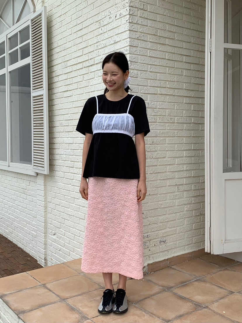 LOVE MY SANTA東大門代購女裝新品人氣吊帶背心不含內搭褶皺緊身Santa/LOVE MY SANTA吊帶/背心