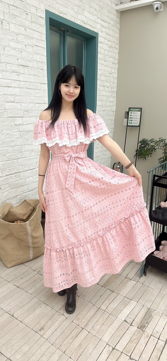 YARD東大門代購女士新品25春夏職業熱賣推薦時尚連衣裙含腰帶YARD連衣裙