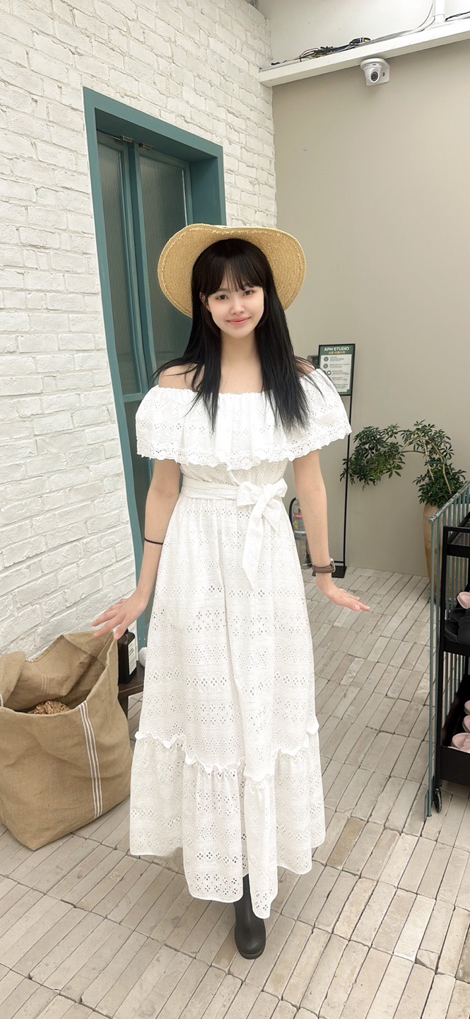 YARD東大門代購女士新品25春夏職業熱賣推薦時尚連衣裙含腰帶YARD連衣裙