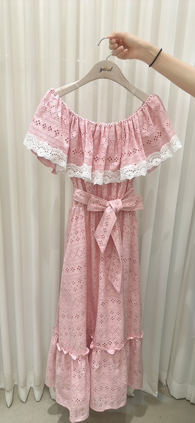 YARD東大門代購女士新品25春夏職業熱賣推薦時尚連衣裙含腰帶YARD連衣裙圖色2