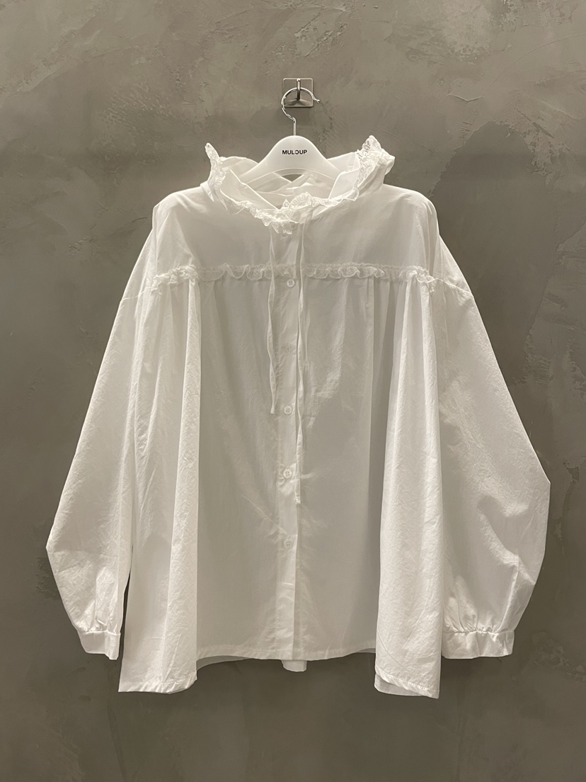 MULCUP韓國代購女裝新品時尚職業人氣推薦真品25春夏襯衫蕾絲衫MULCUP襯衫/蕾絲衫圖色1