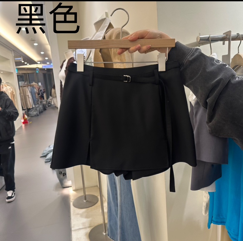 TOMGIRL東大門直郵女裝新品推薦人氣休閑時尚職業裙褲含腰帶TOMGIRL裙褲圖色2