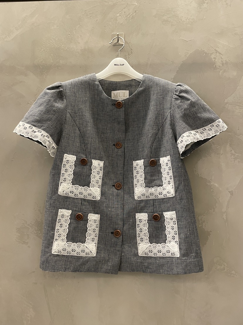 MULCUP東大門實拍女士新款休閑熱賣人氣推薦時尚25春夏夾克格紋MULCUP夾克圖色1