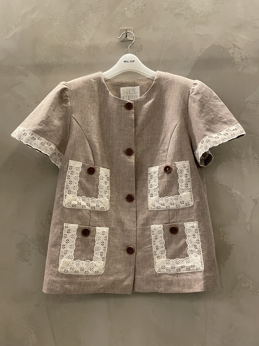 MULCUP東大門實拍女士新款休閑熱賣人氣推薦時尚25春夏夾克格紋MULCUP夾克圖色2