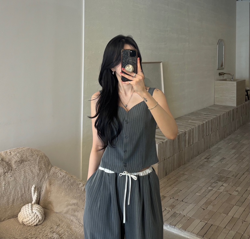AMUSE SEOUL東大門直郵女裝新款職業熱賣時尚推薦休閑馬甲AMUSE SEOUL馬甲