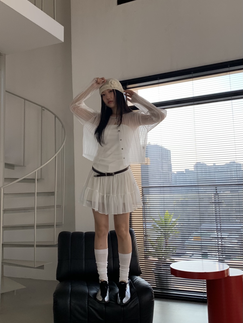 MURMUR韓國代購女裝新品休閑25春夏熱賣人氣推薦襯衫蕾絲衫MURMUR襯衫/蕾絲衫