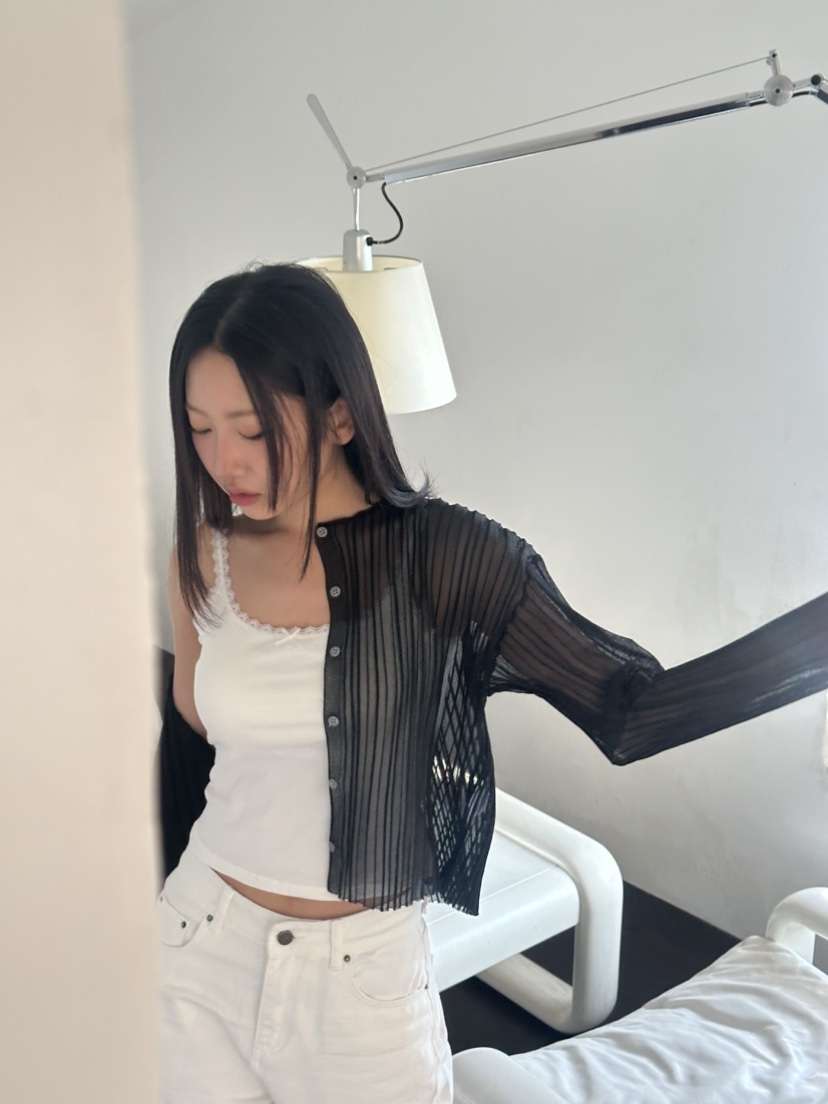 MURMUR韓國代購女裝新品休閑25春夏熱賣人氣推薦襯衫蕾絲衫MURMUR襯衫/蕾絲衫