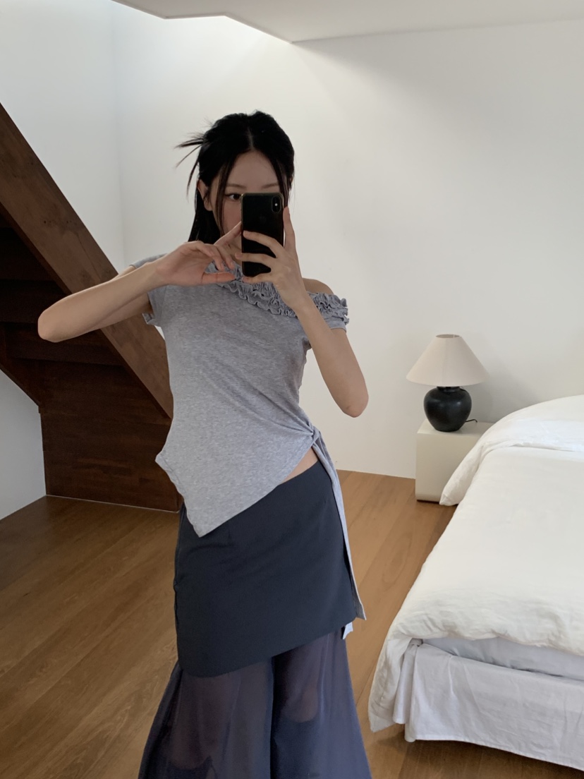 MURMUR韓國代購女裝新品人氣熱賣時尚25春夏休閑真品推薦T恤MURMURT恤