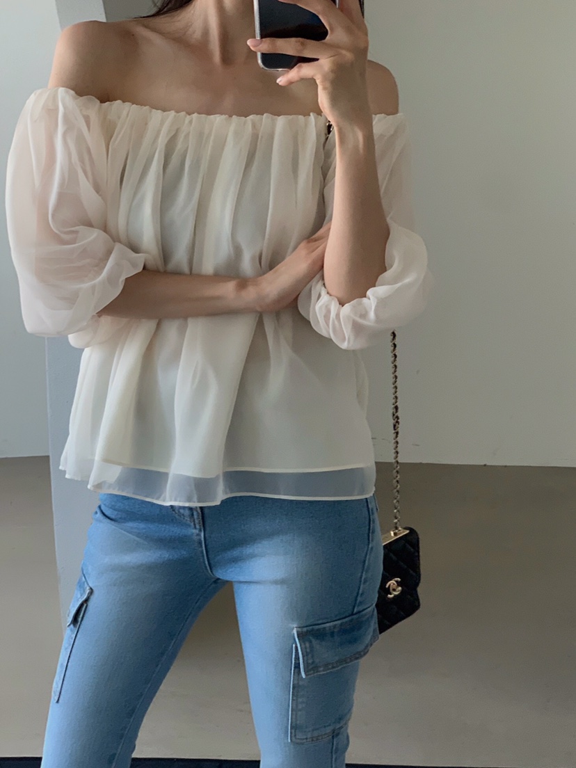 VERANDA韓國代購女裝新品熱賣25春夏人氣時尚真品襯衫蕾絲衫VERANDA襯衫/蕾絲衫
