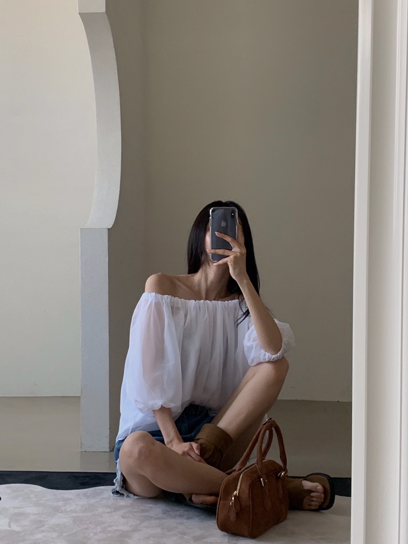 VERANDA韓國代購女裝新品熱賣25春夏人氣時尚真品襯衫蕾絲衫VERANDA襯衫/蕾絲衫