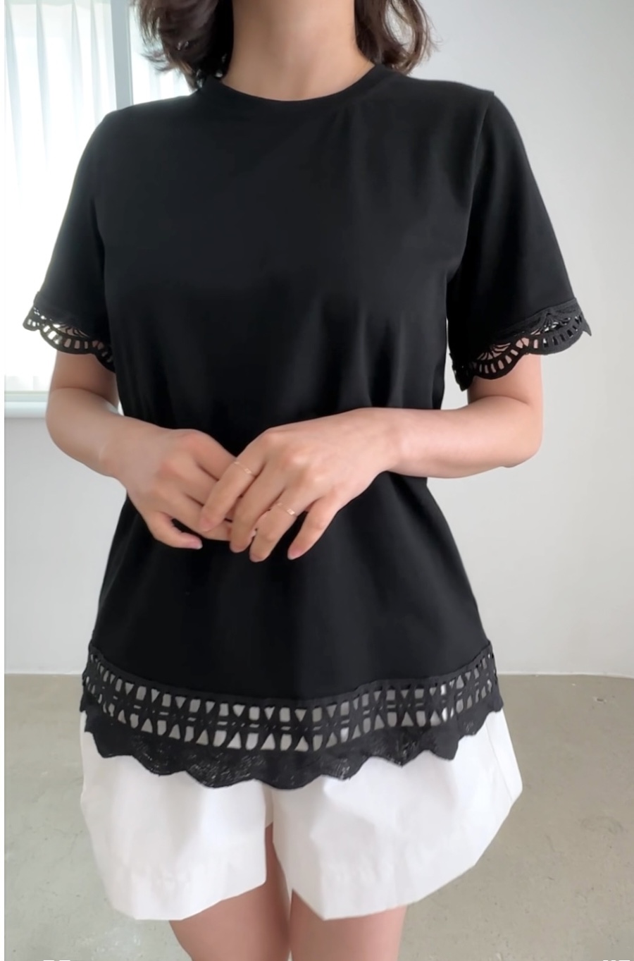 CLASSY-O韓國直郵女士新款熱賣時尚人氣25春夏真品職業T恤CLASSY-OT恤圖色2