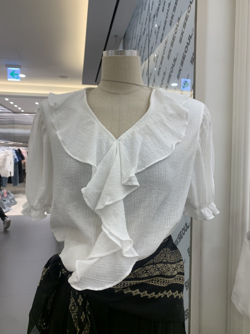 BETWEEN US東大門實拍女裝新品推薦25春夏人氣熱賣襯衫蕾絲衫JICJO:SEOUL襯衫/蕾絲衫