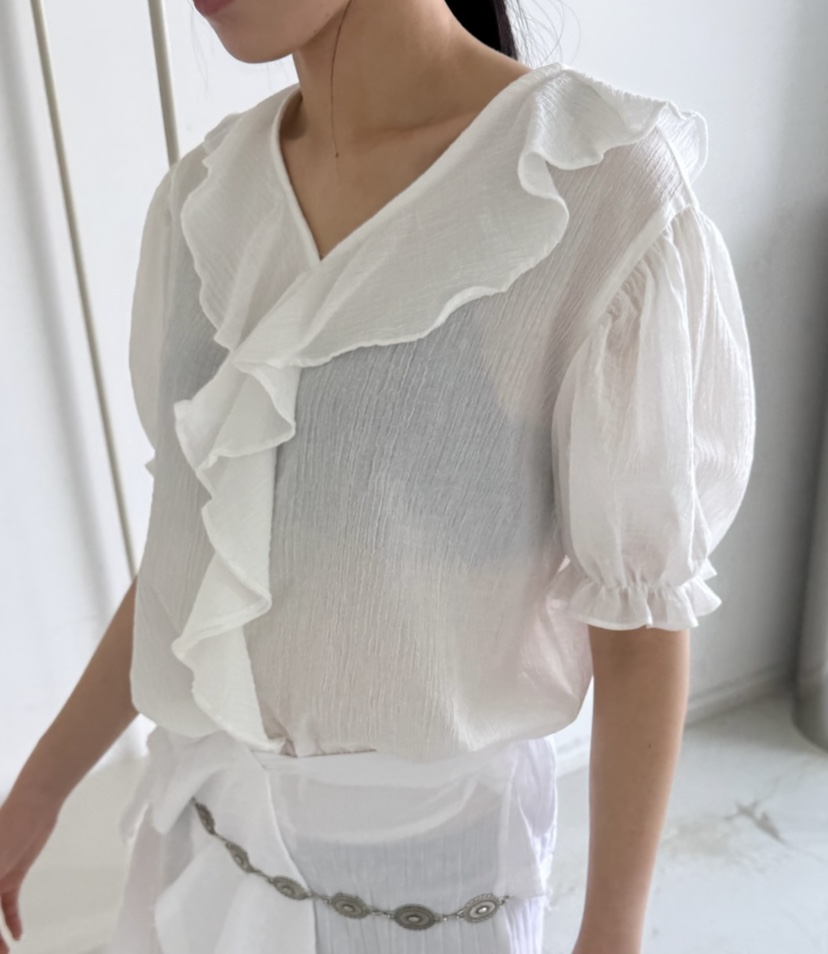 BETWEEN US東大門實拍女裝新品推薦25春夏人氣熱賣襯衫蕾絲衫JICJO:SEOUL襯衫/蕾絲衫