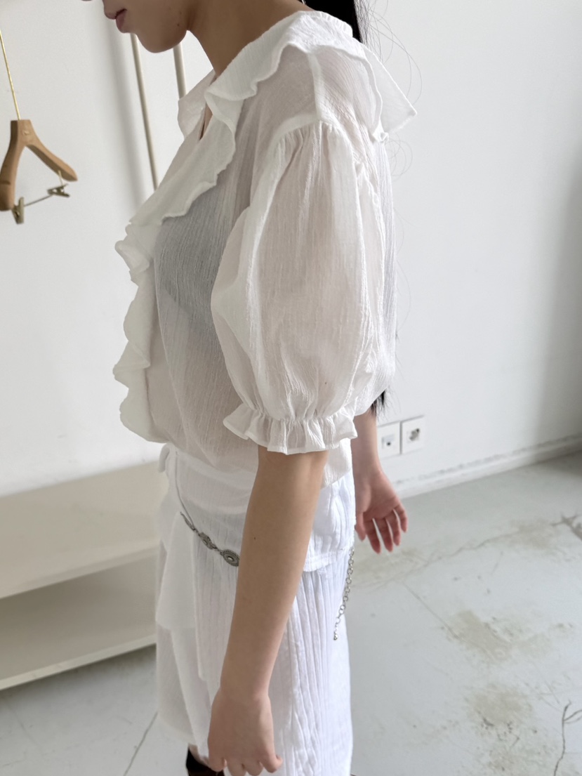 BETWEEN US東大門實拍女裝新品推薦25春夏人氣熱賣襯衫蕾絲衫JICJO:SEOUL襯衫/蕾絲衫