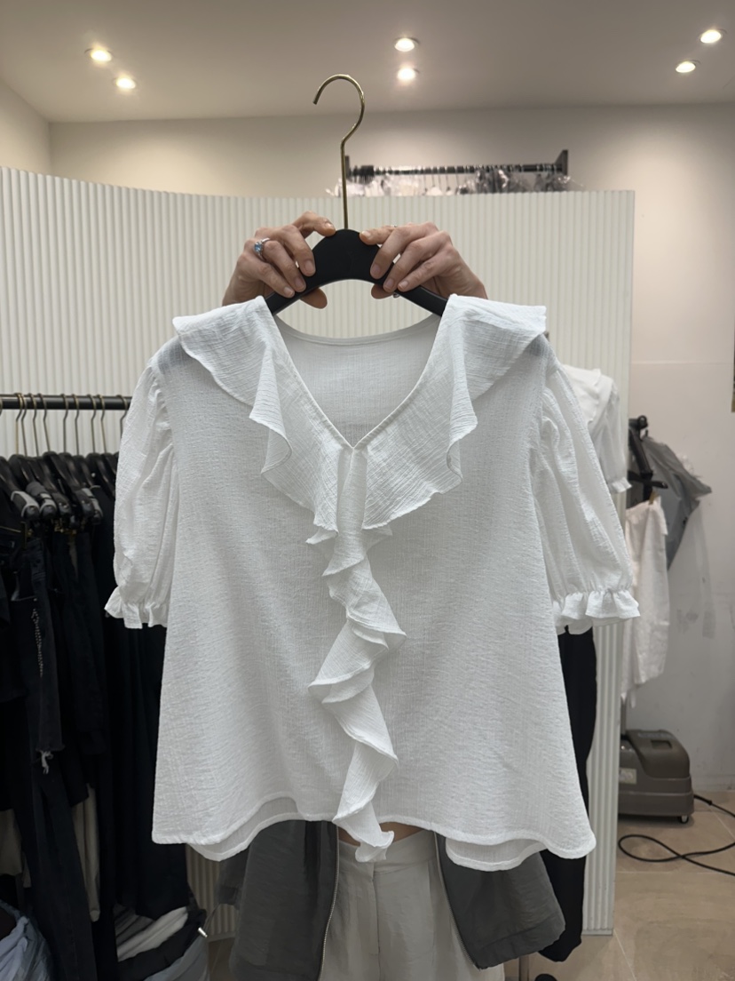 BETWEEN US東大門實拍女裝新品推薦25春夏人氣熱賣襯衫蕾絲衫JICJO:SEOUL襯衫/蕾絲衫
