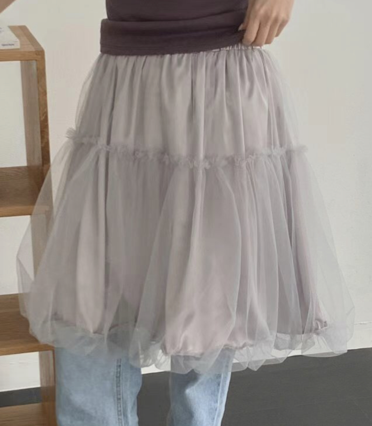 FOLLOW B東大門實拍女裝新品人氣職業推薦25春夏半身裙中短裙FOLLOW B半身裙/中短裙圖色1