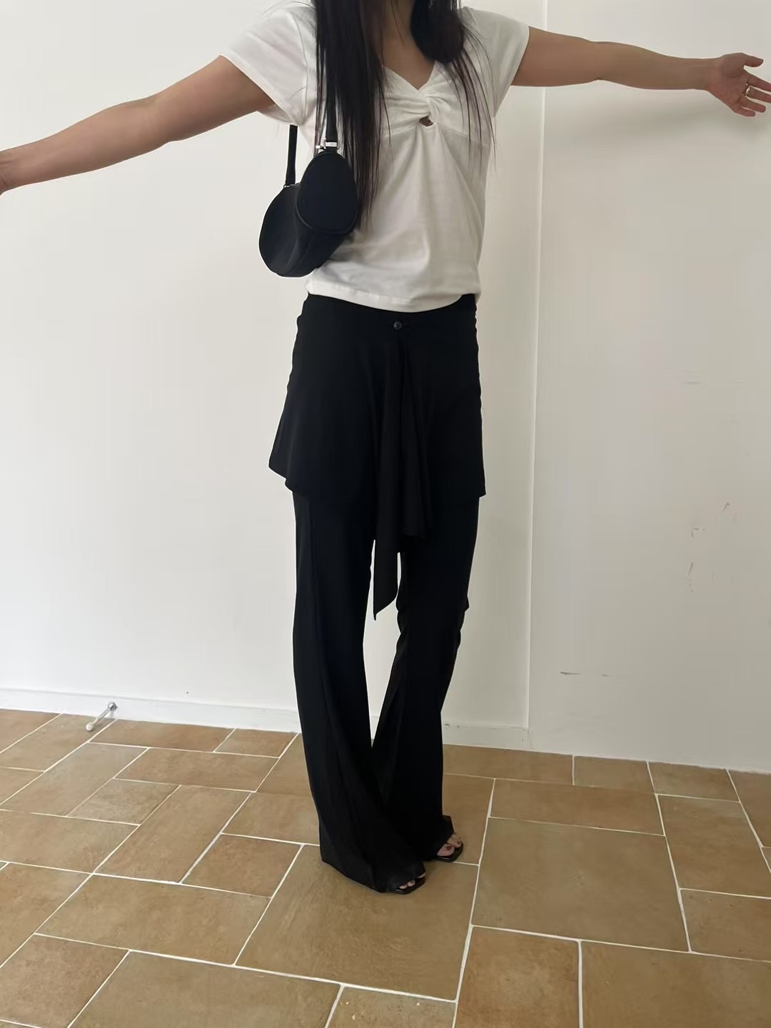 PAZ東大門實拍女裝新款真品人氣休閑熱賣25春夏推薦裙褲假兩件PAZ裙褲