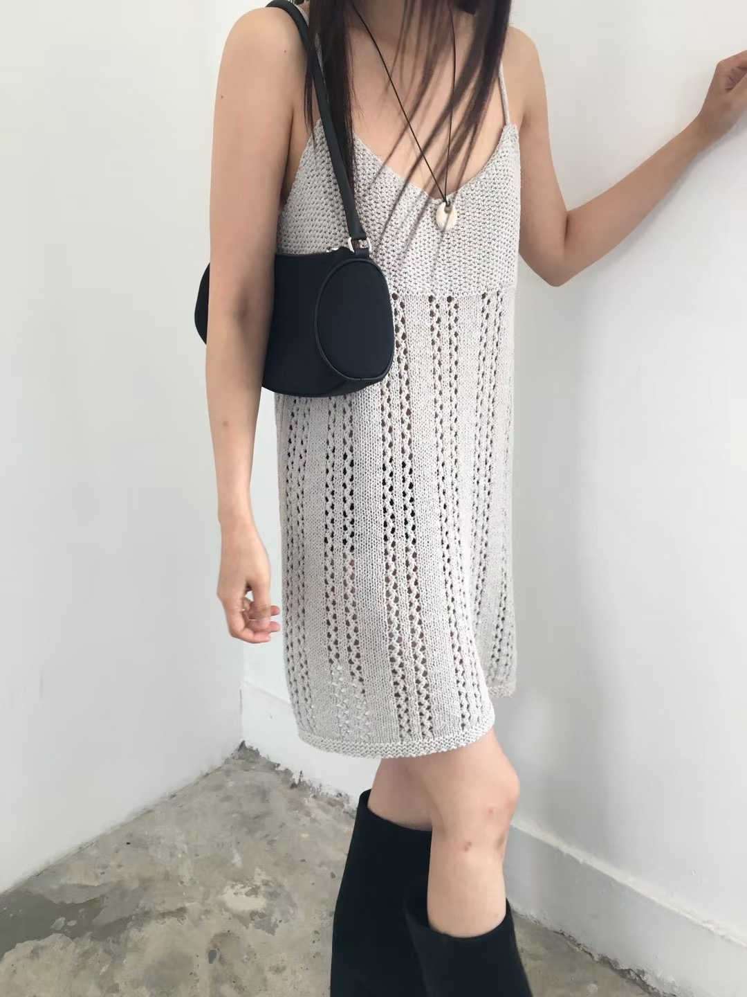 PAZ韓國直郵女士新品25春夏時尚職業熱賣推薦真品休閑連衣裙PAZ連衣裙