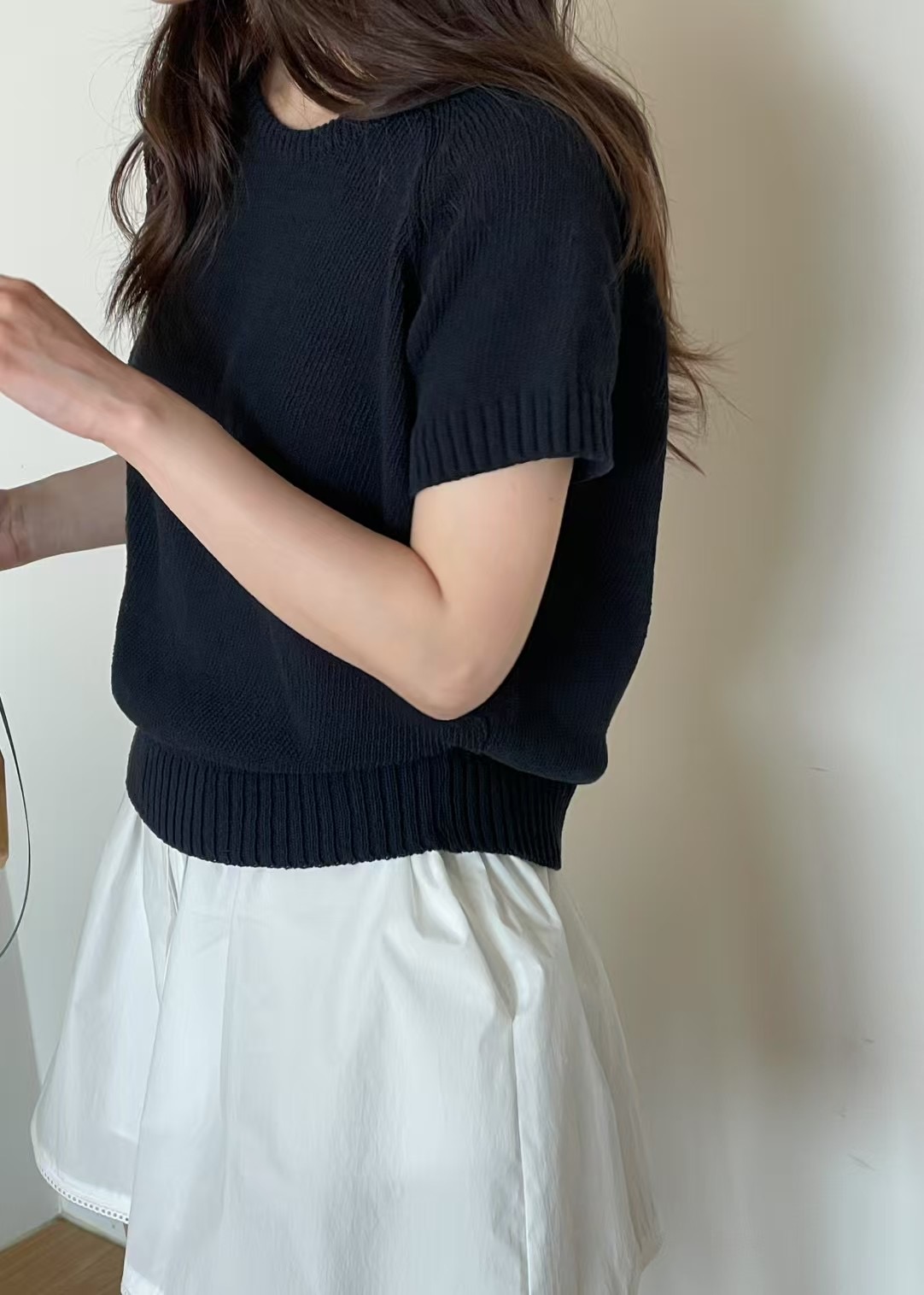 AMYGRACE東大門直郵女士新品休閑時尚推薦人氣真品25春夏針織衫AMYGRACE針織衫圖色2