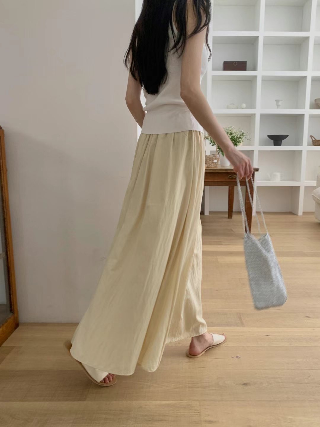 FOLLOW B東大門實拍女士新品職業推薦人氣熱賣真品25春夏長裙FOLLOW B長裙