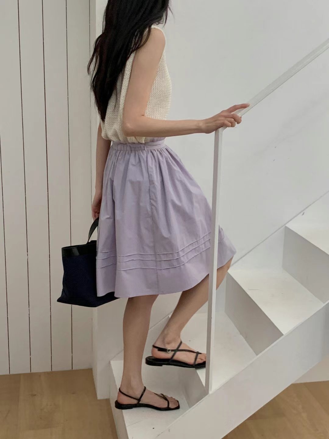 FOLLOW B韓國直郵女士新品25春夏真品推薦人氣半身裙中短裙FOLLOW B半身裙/中短裙