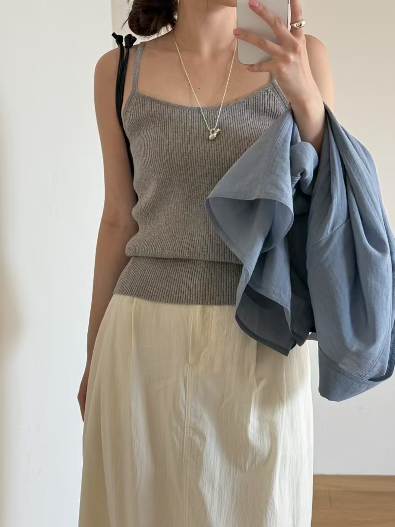 AMYGRACE東大門直郵女士新品真品25春夏休閑人氣時尚吊帶背心AMYGRACE吊帶/背心