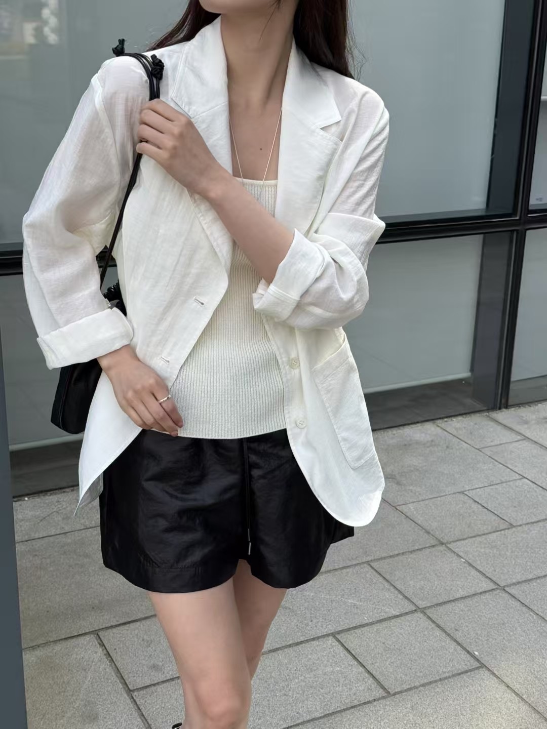 AMYGRACE韓國代購女裝新品時尚真品熱賣職業休閑人氣推薦夾克AMYGRACE夾克圖色2