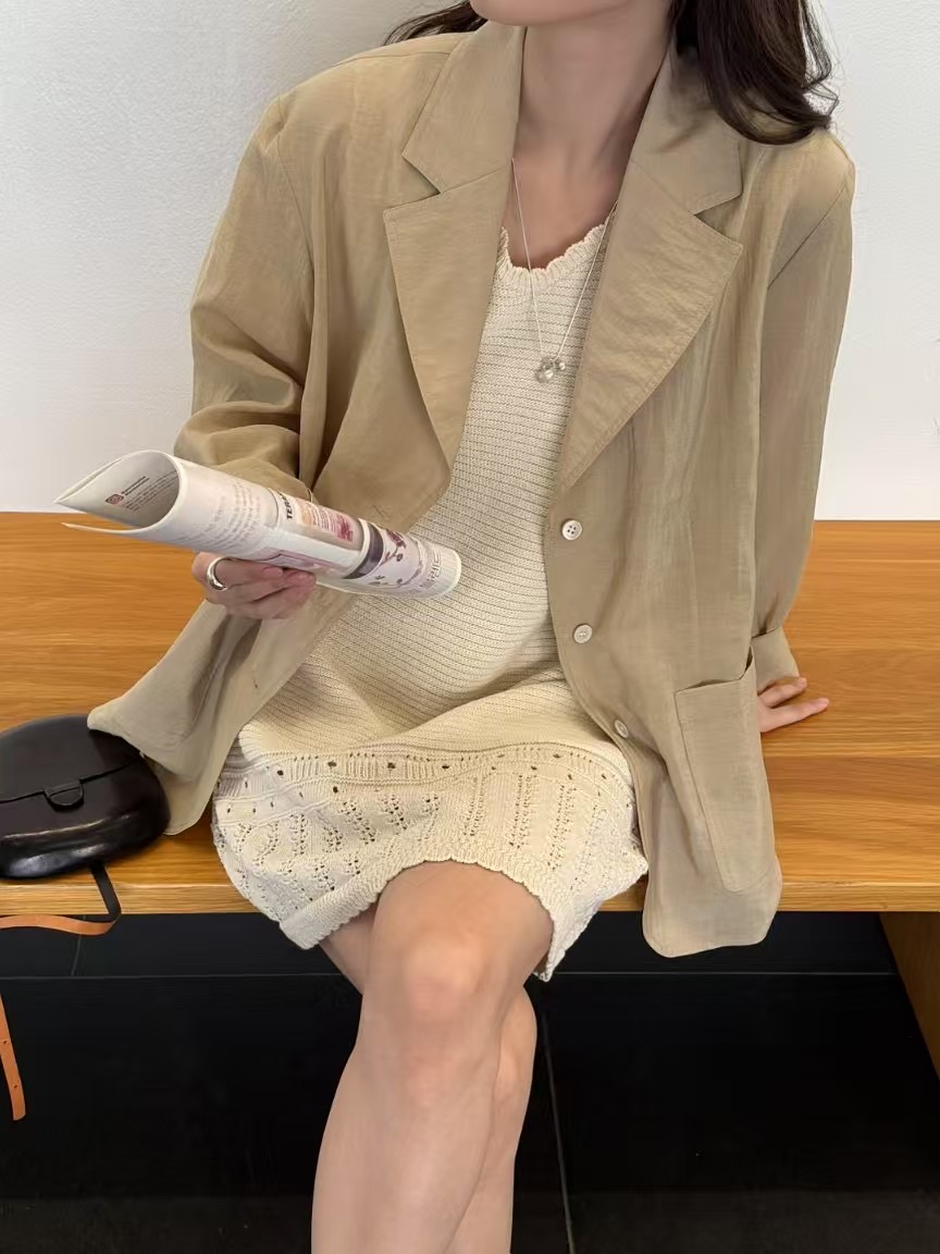 AMYGRACE韓國代購女裝新品時尚真品熱賣職業休閑人氣推薦夾克AMYGRACE夾克圖色3