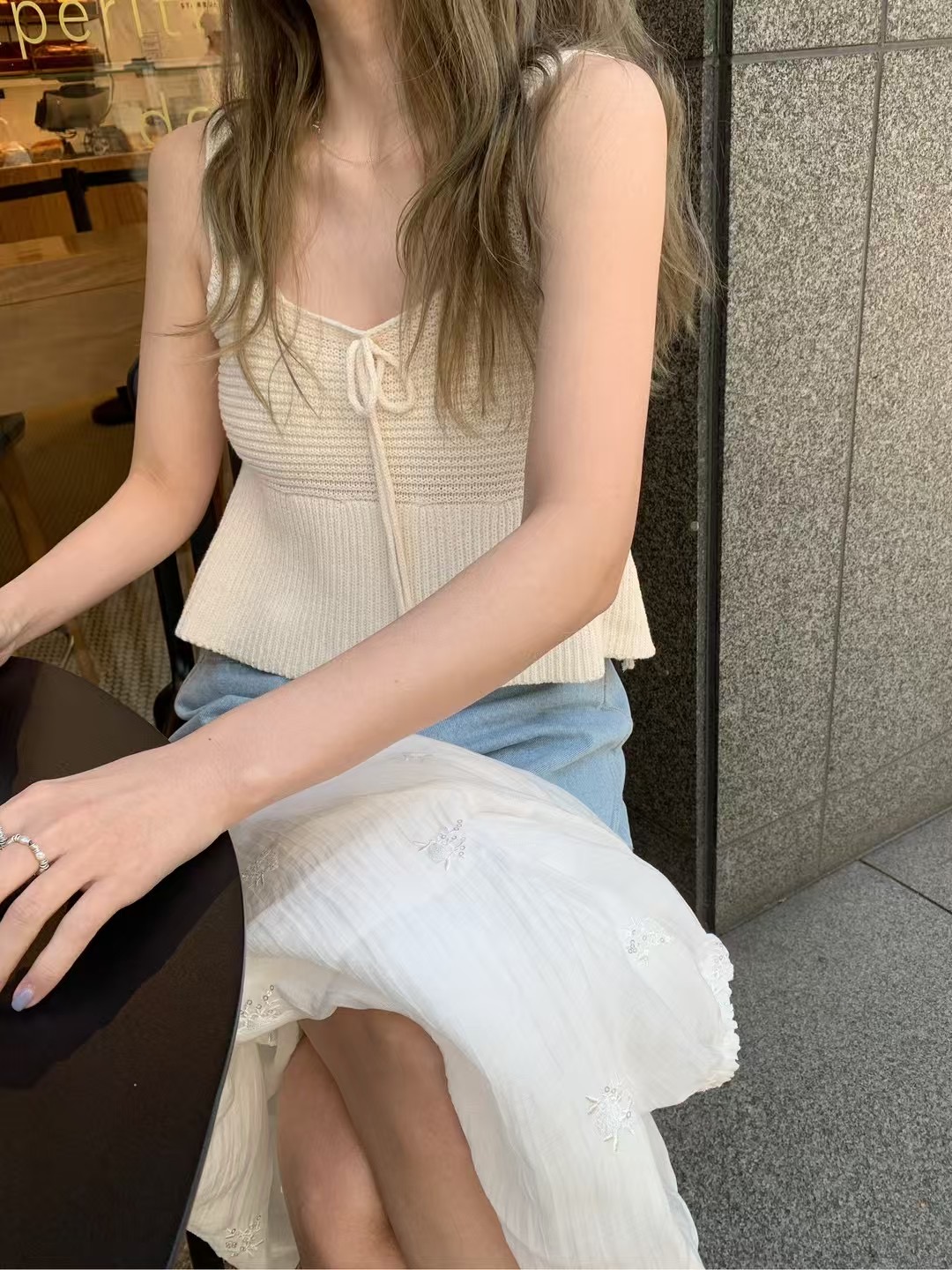 MELLOUNGE-멜라운지-T東大門實拍女士新品25春夏吊帶背心MELLOUNGE-T吊帶/背心