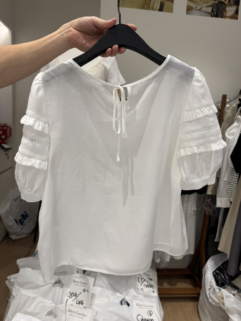 BIEN GARDER韓國代購女裝新款休閑真品人氣職業襯衫蕾絲衫BIEN GARDER襯衫/蕾絲衫