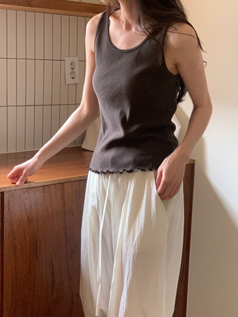 BLEECKER韓國代購女裝新品職業休閑人氣推薦25春夏吊帶背心BLEECKER吊帶/背心