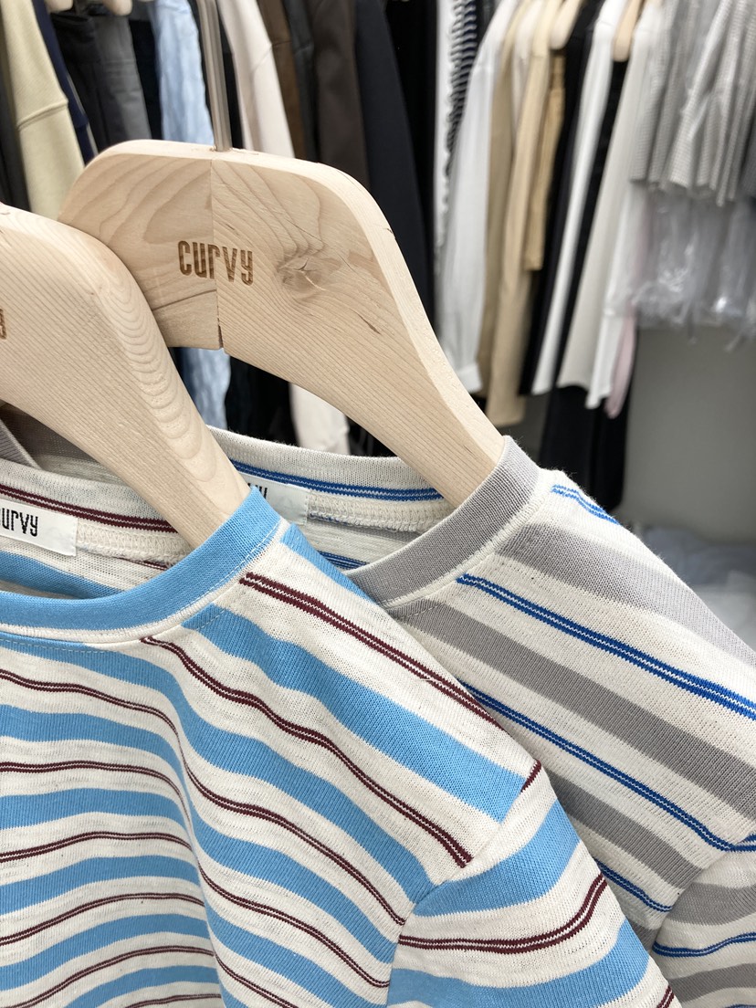CURVY韓國代購女裝新品職業時尚人氣真品休閑25春夏推薦T恤CURVYT恤