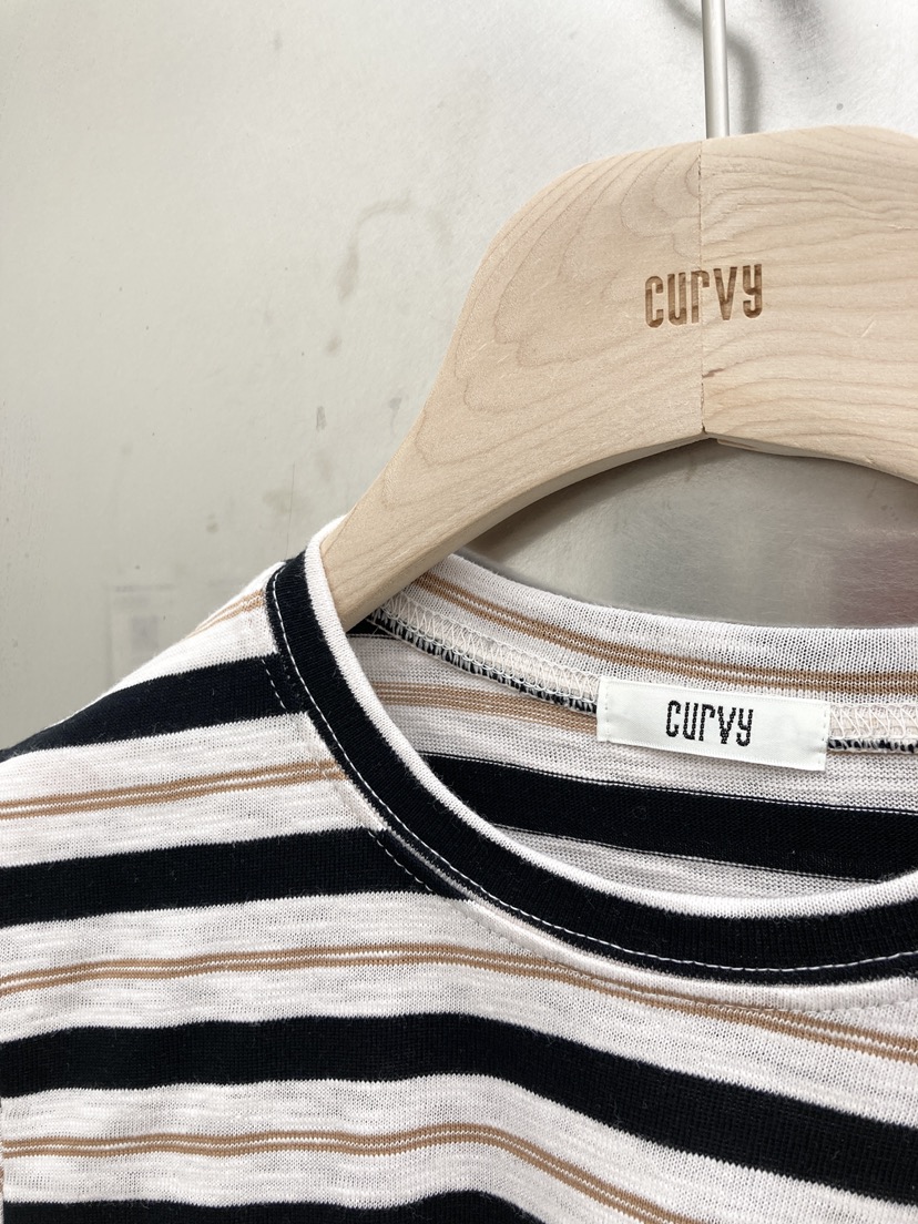 CURVY韓國代購女裝新品職業時尚人氣真品休閑25春夏推薦T恤CURVYT恤