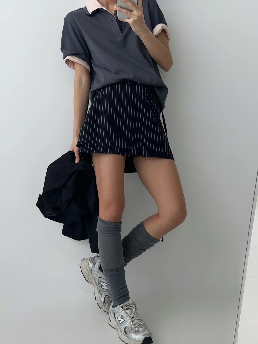 CELEB-셀럽-T韓國代購女士新款25春夏熱賣休閑裙褲含腰帶CELEB-T裙褲