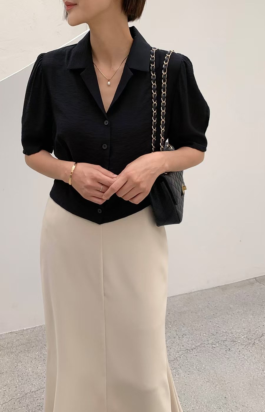 시선집중-T東大門實拍女裝新品推薦熱賣25春夏休閑襯衫蕾絲衫시선집중-T襯衫/蕾絲衫